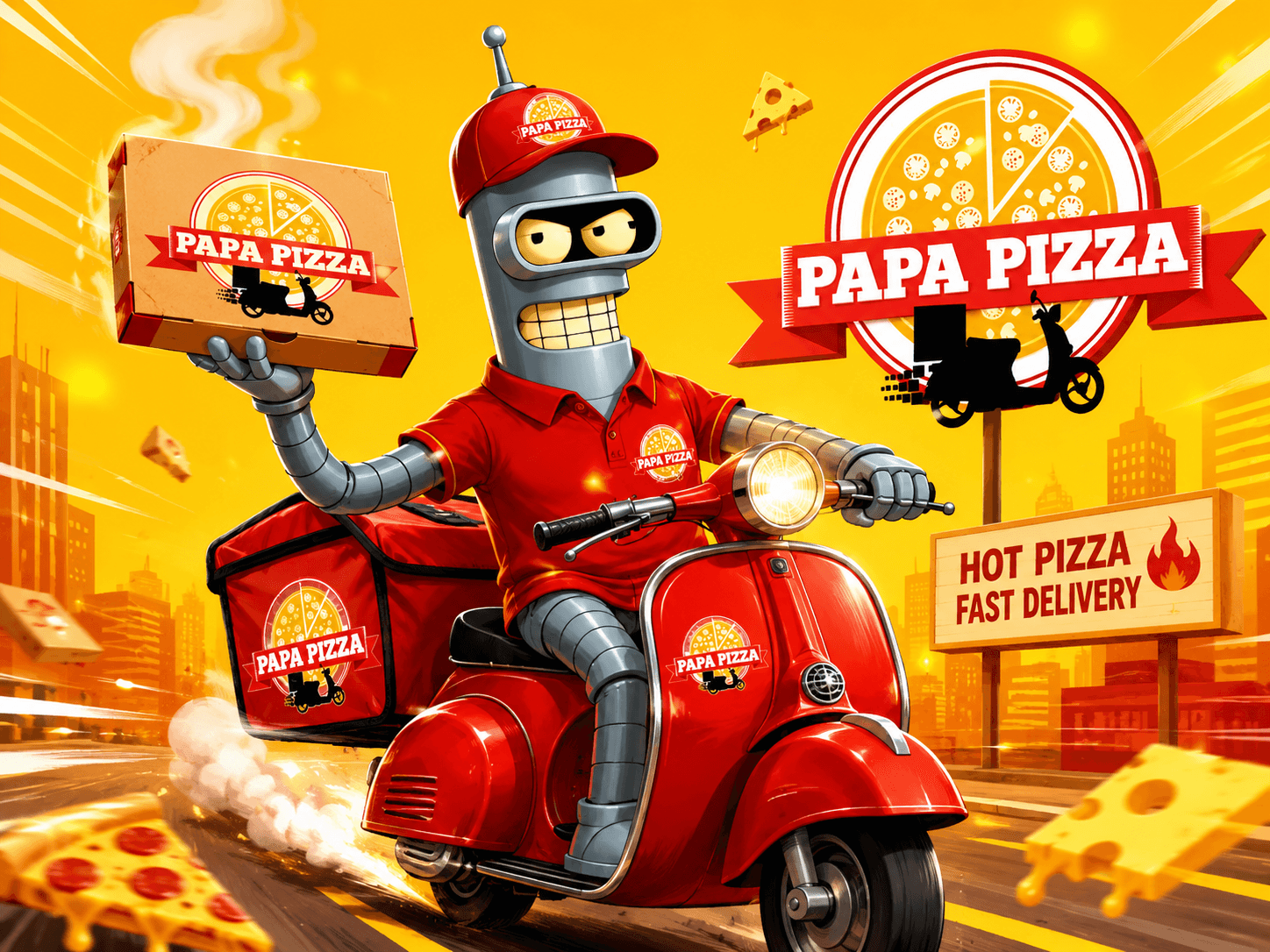 Горячая пицца PAPA PIZZA